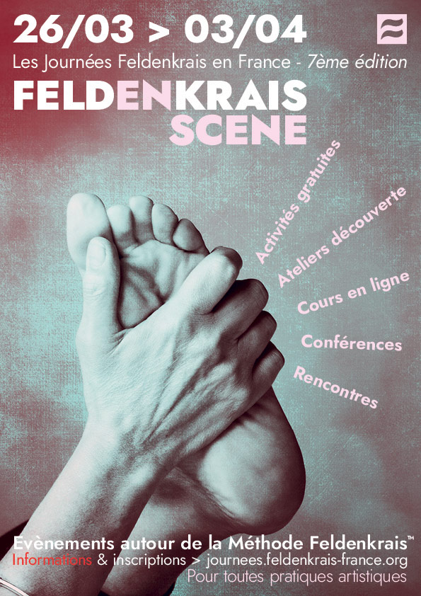 La version colorisées de l'affiche des journées Feldenkrais en France 2022